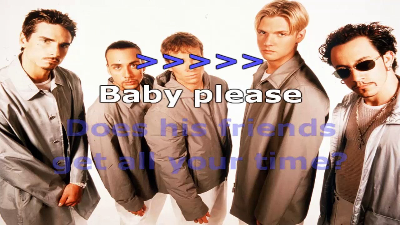 Backstreet Boys - All I have to give - karaoke lyrics