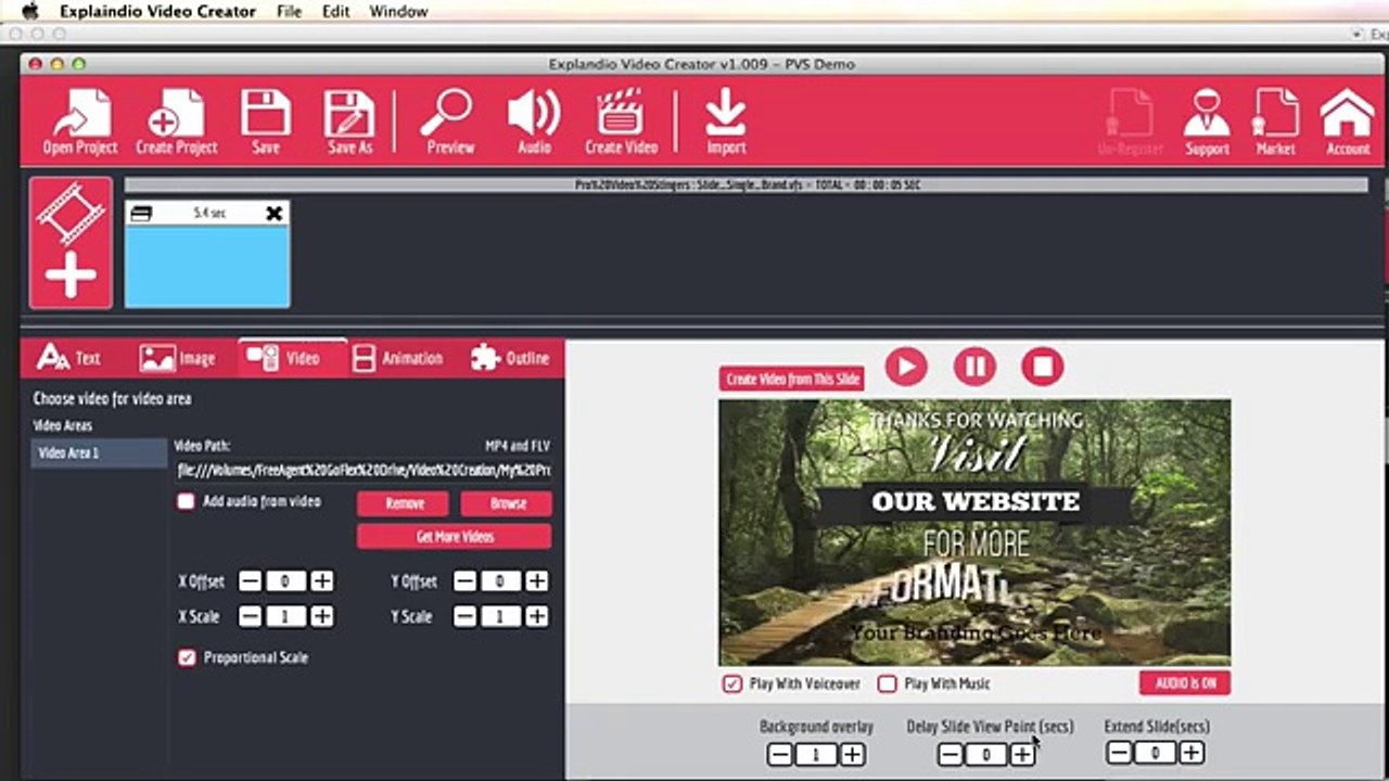 Video Stingers - How To "Brand" Using Explaindio Video Creator