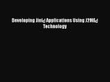 [PDF Download] Developing Jini¿ Applications Using J2ME¿ Technology [Read] Full Ebook