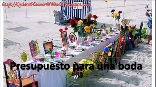 Cuanto Cuesta una Boda | Presupuesto para una Boda | Quiero planear mi boda pdf
