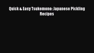 (PDF Download) Quick & Easy Tsukemono: Japanese Pickling Recipes Download