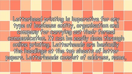 What Contributes to Effective Letterhead Printing?