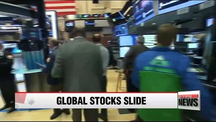 Stocks on Wall Street, Europe tumble on sliding oil prices