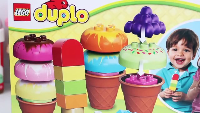 Lego Duplo Ice Cream Playset Play-Doh Rainbow Ice Cream Playdough Play Food Toy Videos
