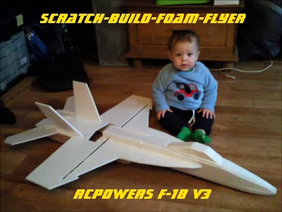 RCPowers F 18     Windy Conditions - Maiden Flight