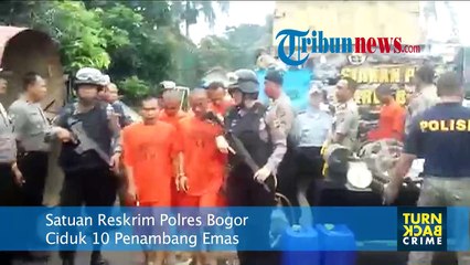Polres Bogor Ciduk Penambang Emas Liar di Kawasan PT Antam