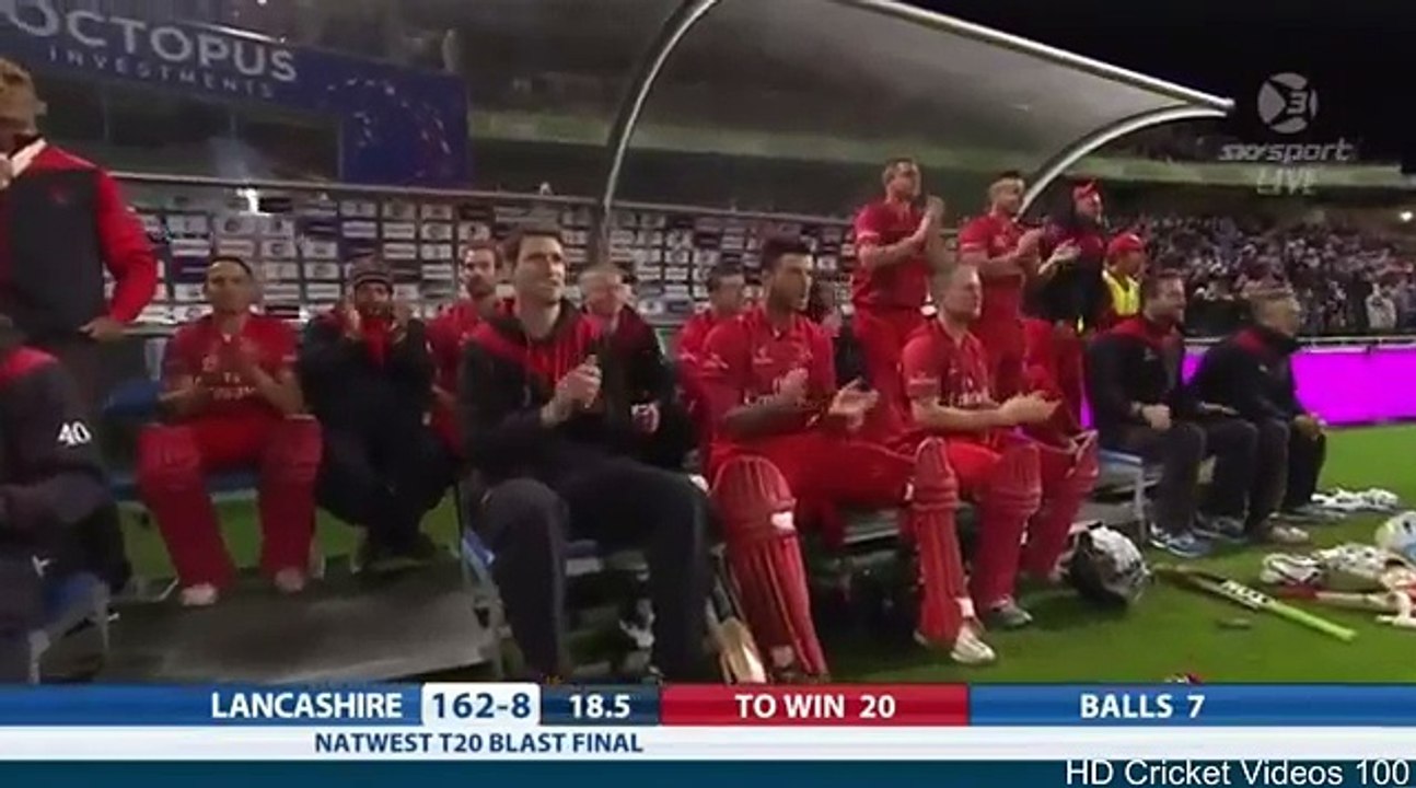 Thrilling Finish _ Natwest T20 Blast Final 2014 HD