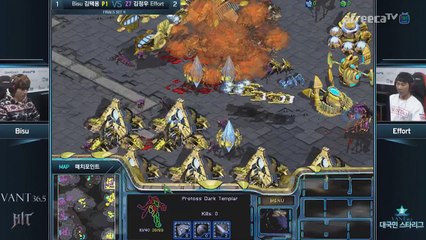 Starcraft Brood War VANT36.5 National Starleague 대국민 스타리그의 Bisu김택용 P vs EffOrt김정우 Z 5판3선Bo5 Set 4설정