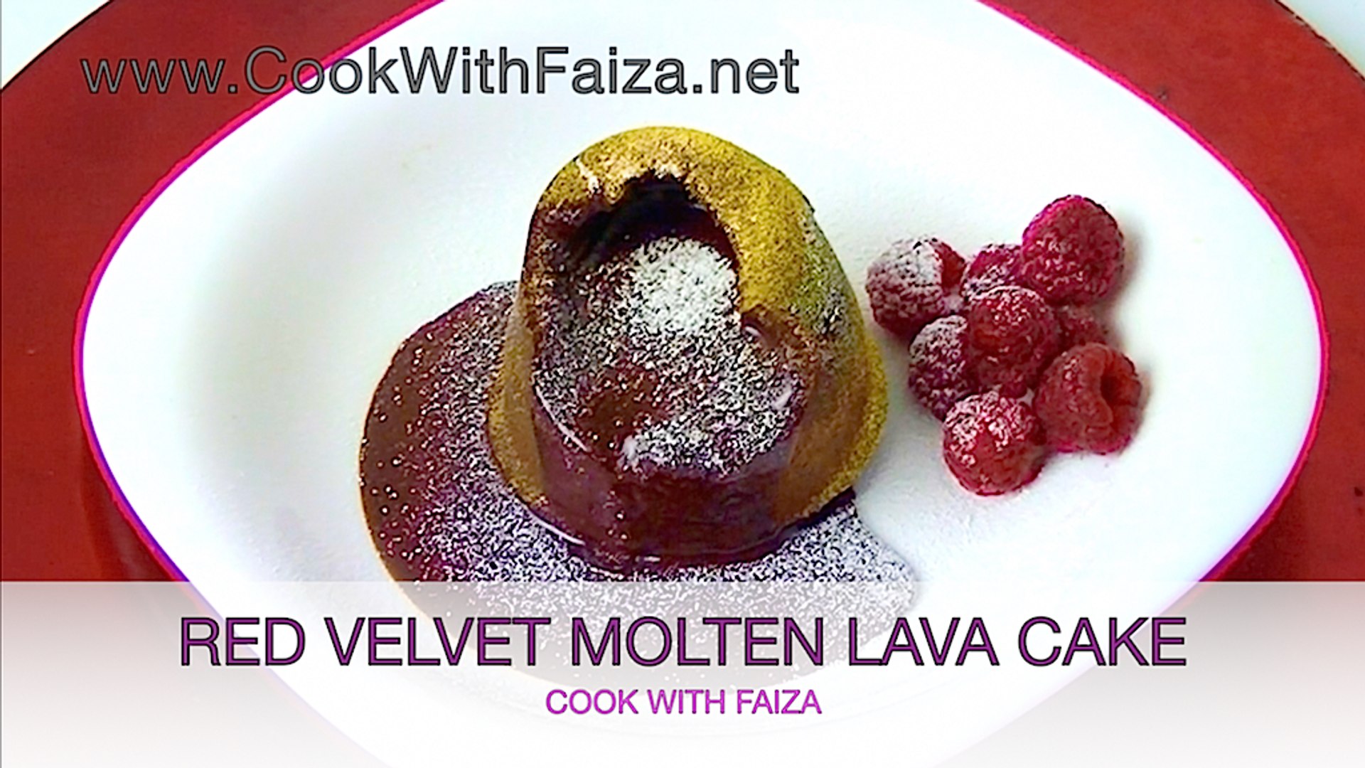 RED VELVET MOLTEN LAVA CAKE COOK WITH FAIZA