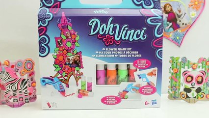 Play Doh Vinci Flower Frame Kit with Frozen DIY Playdoh Vinci Blumenturm Torre de Flores
