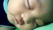 Funny Cute Baby Smiling and Crying while Sleeping.