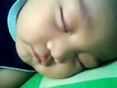 Funny Cute Baby Smiling and Crying while Sleeping.