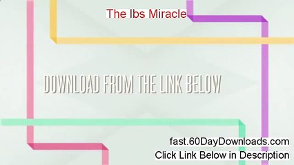 My The Ibs Miracle Review (w/ instant access)