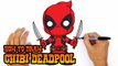 How to Draw Chibi Deadpool- Step by Step Drawing Lesson