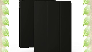 KHOMO Funda iPad Mini 1 2 3 - Carcasa Negra Semi Transparente Ultra Delgada con Smart Cover