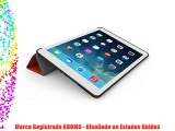 KHOMO Funda iPad PRO - Carcasa Roja y Negra Protectora Ultra Delgada y Lig?ra con Smart Cover