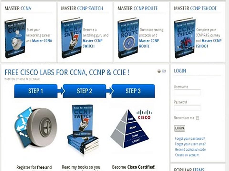 "About Gns3vault" - "Study Material For Cisco Ccna Ccnp And Ccie Students"