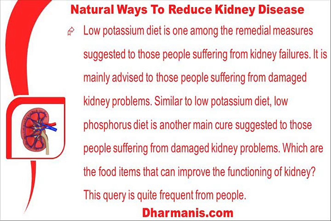 Natural Ways To Reduce Risk Of Kidney Disease I...