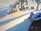 Car Accidents Bizarre Bike Accident Caught on Tape !!