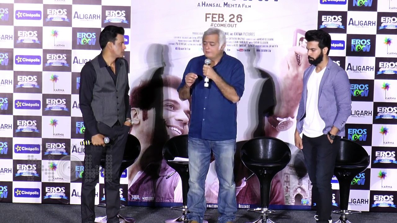 Aligarh Movie Trailer Launch - Manoj Bajpai and Rajkumaar Rao