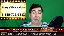 Arkansas Razorbacks vs. Florida Gators Pick Prediction NCAA College Basketball Odds Preview 2-3-2016 (FULL HD)