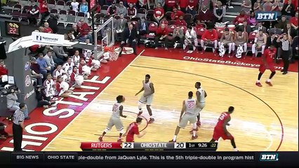 Ohio State at Rutgers Mens Basketball Highlights