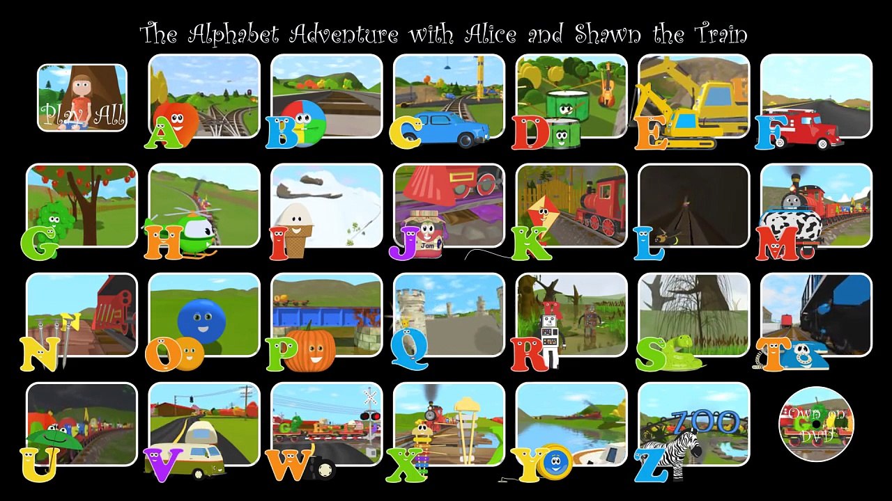 Choose Your Favorite Letter to Watch! - The Alphabet Adventure with Alice and Shawn the Train