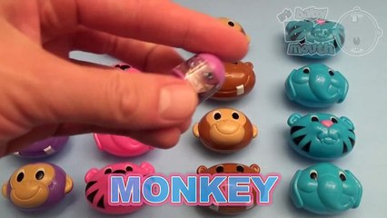 Learn Colours and Counting Opening Animal Surprise Eggs! Spot the Surprise!