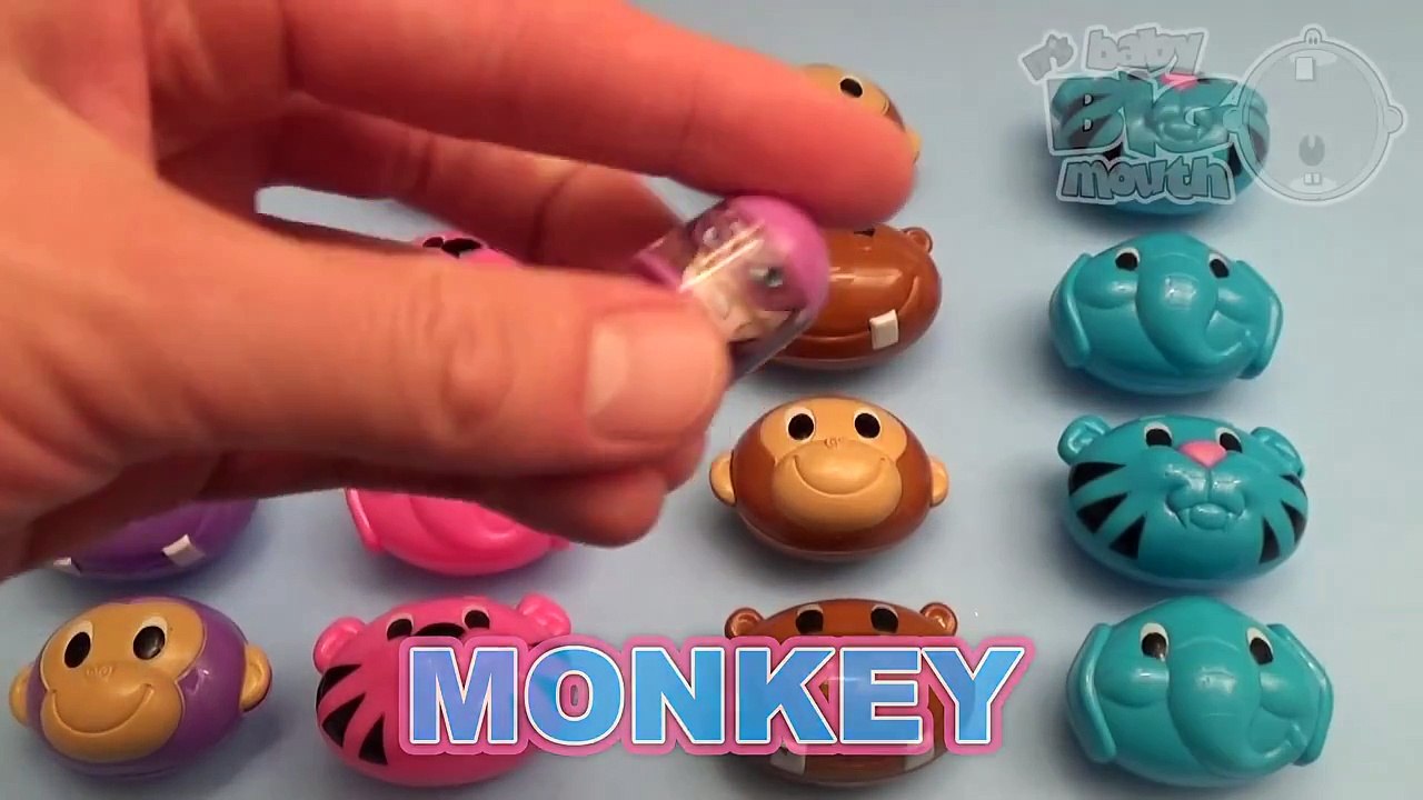 Learn Colours and Counting Opening Animal Surprise Eggs! Spot the Surprise!