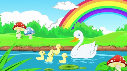 Five Little Ducks Went Out One Day | Nursery Rhyme | Cartoon | Classic Childrens Song