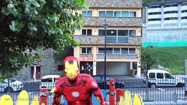 Captain America VS Iron man! Superhero Fight Battle Real Life! - My Superheroes IRL