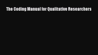 The Coding Manual for Qualitative Researchers  Free Books