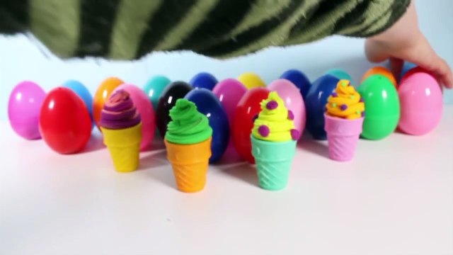 Play Doh Ice Creams Peppa Pig Mickey Mouse Disney Surprise Eggs Surprise Ice Creams Toy Videos