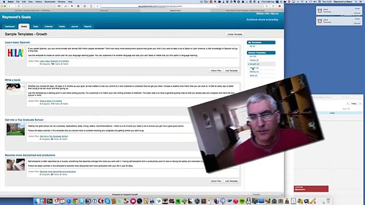 Goals On Track: Using SMART Templates
