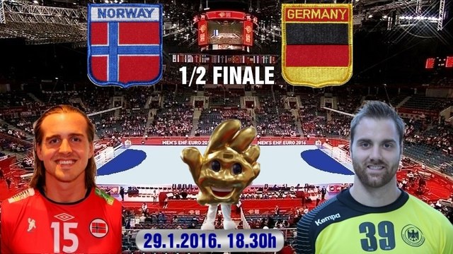 2016 POLAND European Men's Handball Championship NORGE GERMANY Håndball ГандболTauron Arena Kraków