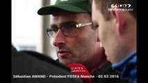Sébastien AMAND, président FDSEA de la Manche