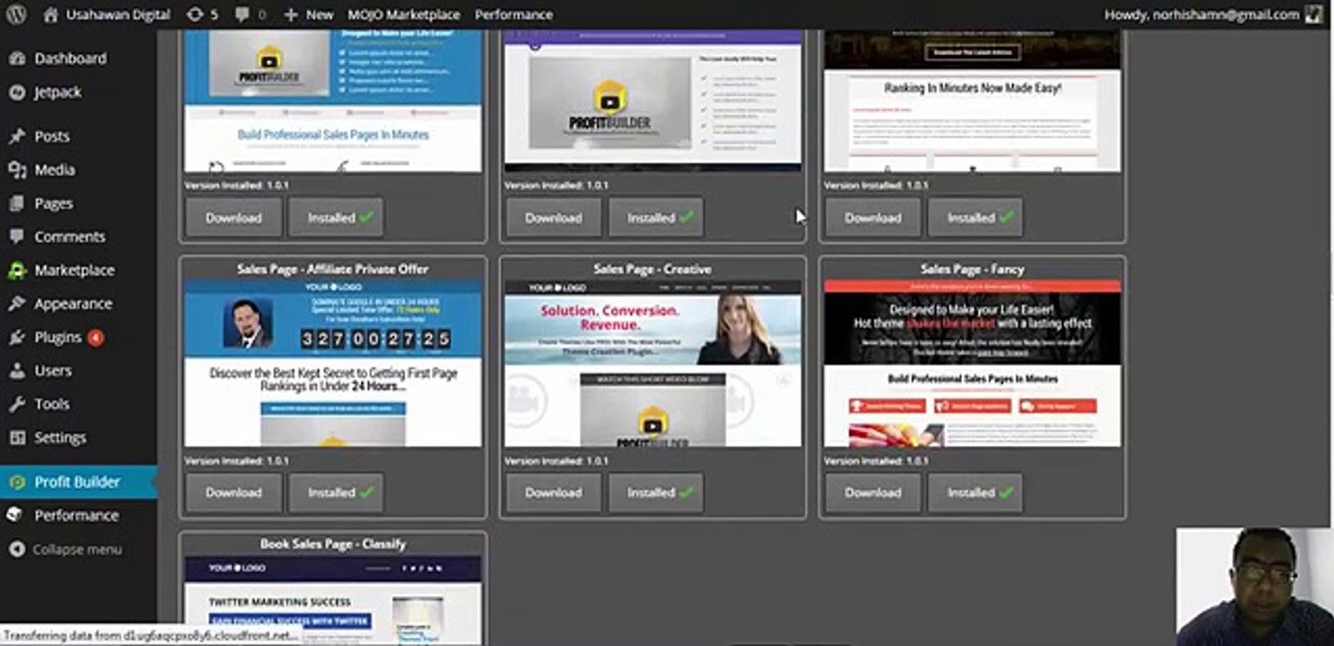 WP Profit Builder Alternative Template Loading