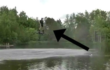 Drone'dan Uçan Hoverboard Yaptı