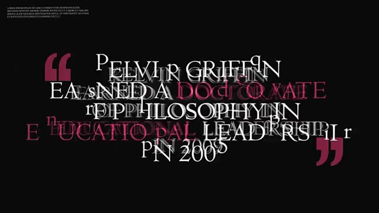 Kelvin Griffin: Professional Educator