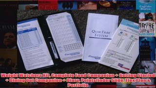 Download PDF  Weight Watchers Kit Complete Food Companion  Getting Started  Dining Out Companion  FULL FREE