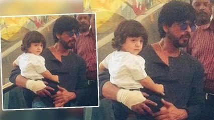 Shahrukh Khan With Son AbRam In Gujarat For Raees Shoot