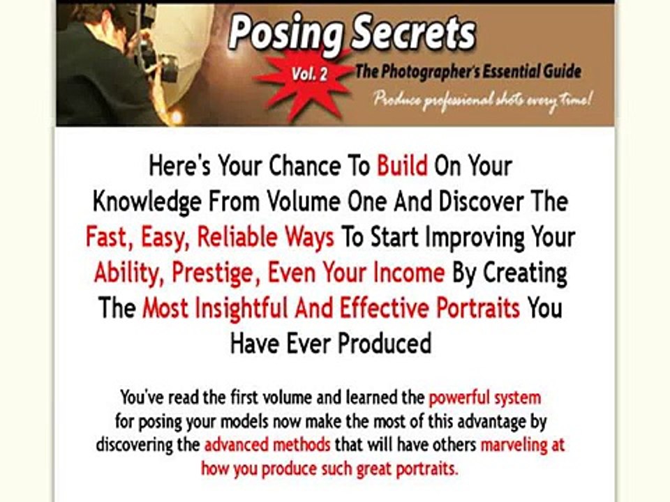 Photography Posing Secrets Volume 2