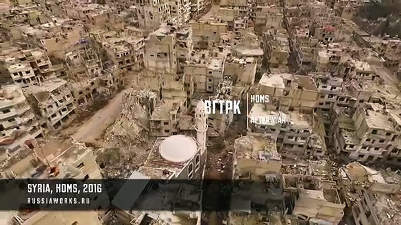 Cidade em ruínas: vídeo mostra destruição causada pela guerra civil em Homs, na Síria