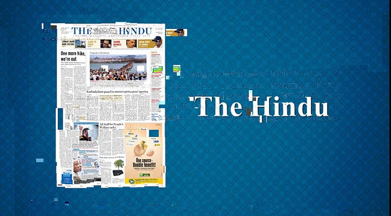 The Hindu Newspaper Advertisement Rates | Book Classifieds, Display Advertisement in The Hindu 022-67704000/ 09821254000