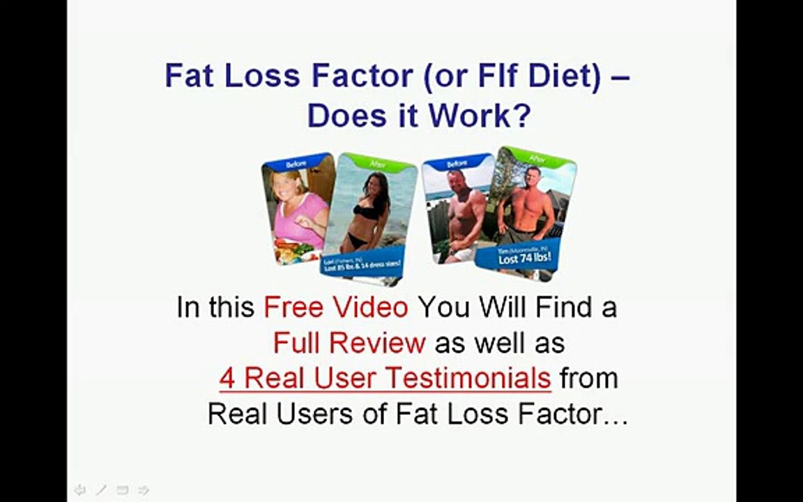 Flf Diet Plan Program - Fat Loss Factor System Review - Does it Really Work?