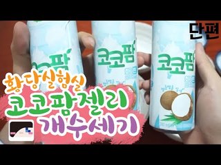 다양한것들을 실험한다! 눈꽃의 황당실험실 -코코팜 젤리 개수 세기편 [양띵TV눈꽃]
