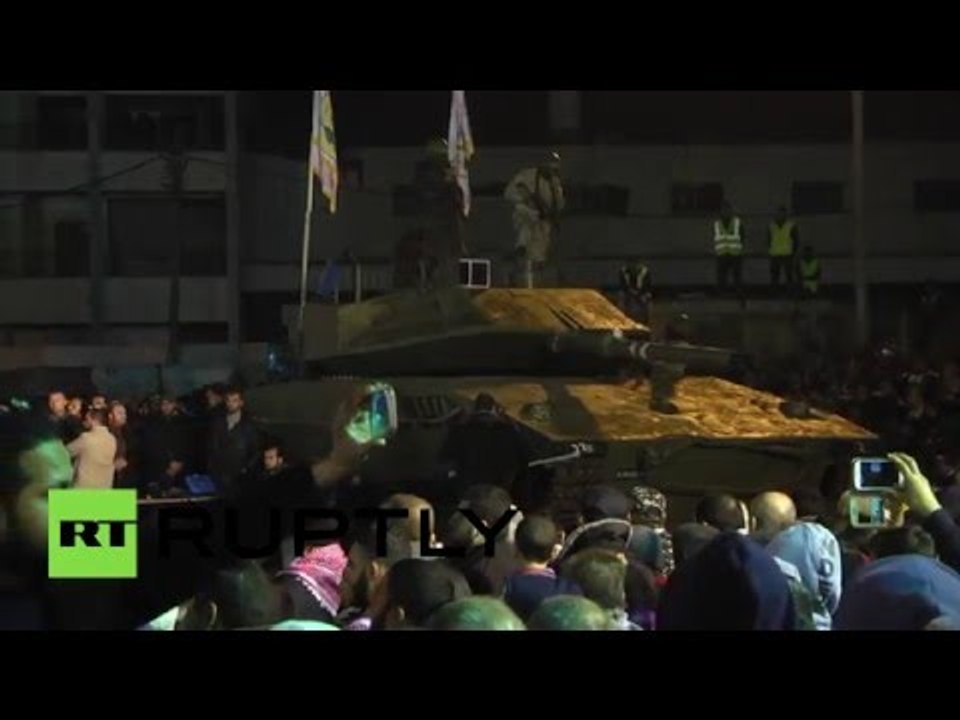 Palestine unveils its first homemade tank 'prepared for day of confrontation'