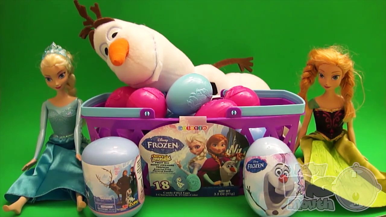Opening Disney Frozen Surprise Egg Basket! Eggs Filled With Toys, Candy, and Fun!