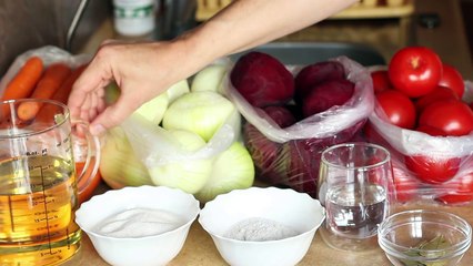 Заготовка для борща на зиму - борщевка