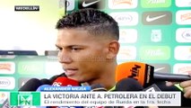 Alexander Mejía en la previa entre Jaguares y Nacional · Liga Águila 2016-I (fecha 2)